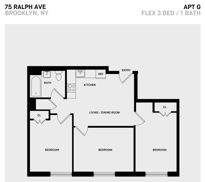 75 Ralph Avenue 2-3 Beds Apartment for Rent - Photo Gallery 5